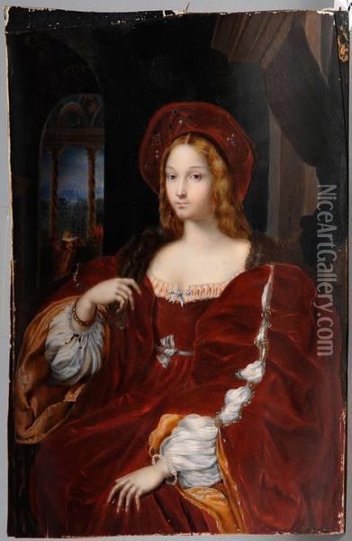 Portrait D'une Dame De Qualite Oil Painting - Faijer