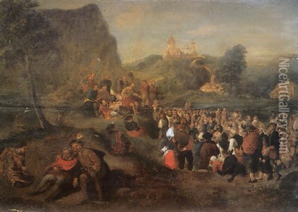 Le Sermon Sur La Montagne Oil Painting - Pieter Balten