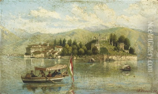 Isola Bella, Lago Maggiore Oil Painting - Giovanni Battista Ferrari