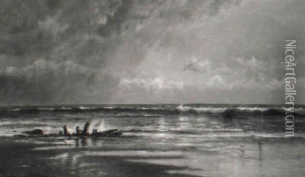 Rising Storm Oil Painting - Edmund Darch Lewis
