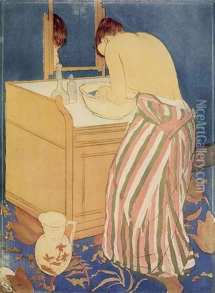 The Bath I Oil Painting - Mary Cassatt