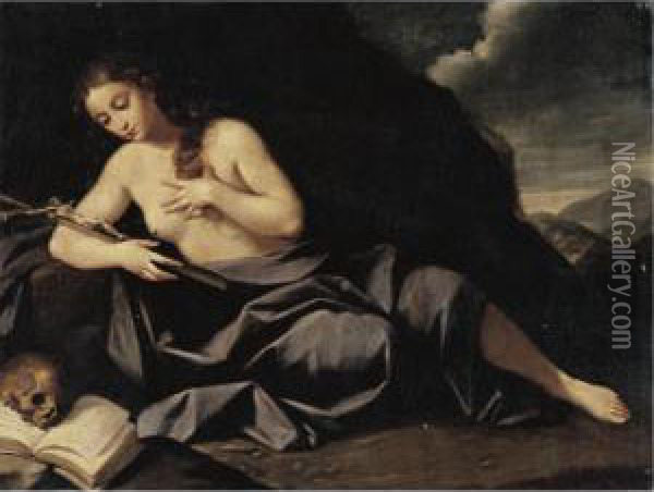 The Penitent Mary Magdalen Oil Painting - Lorenzo Pasinelli