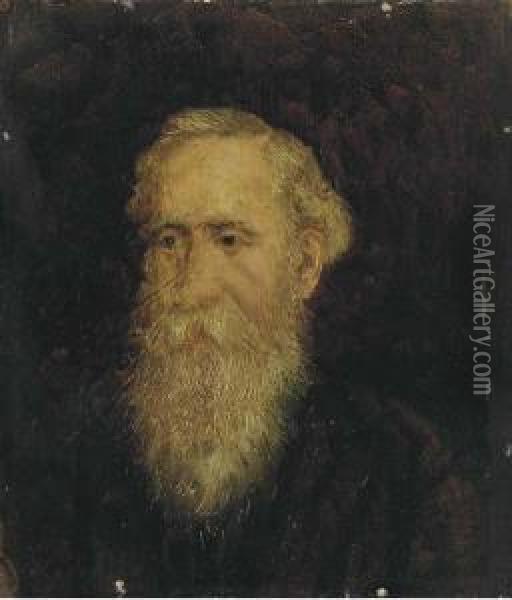 A Portrait Of Dr. Blakelock, The Artist's Father Oil Painting - Ralph Albert Blakelock