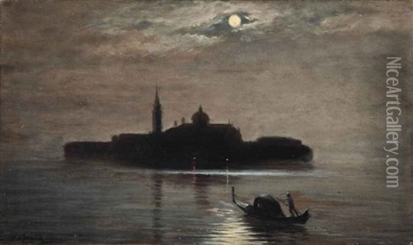 Venetian Nocturne Oil Painting - Henry Fenton Spread
