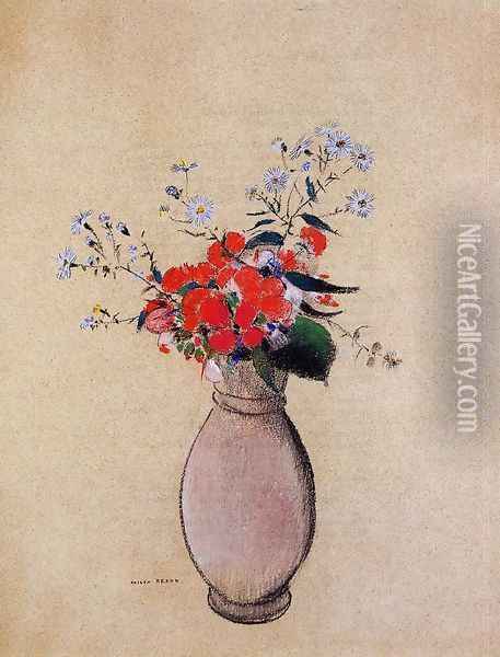 Bouquet of Flowers II Oil Painting - Odilon Redon