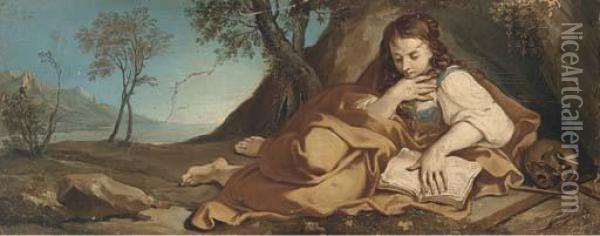 The Penitent Magdalen Oil Painting - Francesco Trevisani
