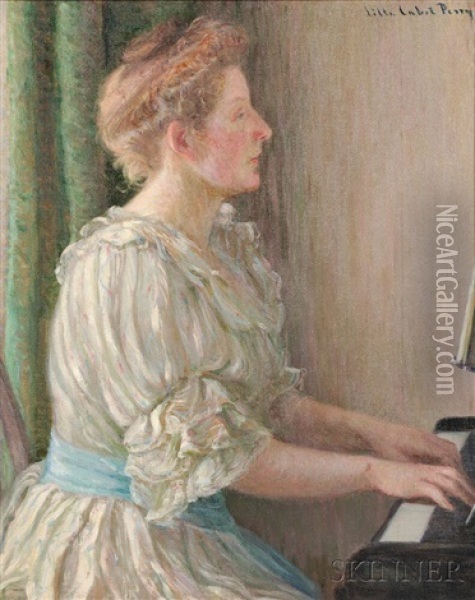 Portrait Of The Hon Lady Bellingham Oil Painting - Lilla Cabot Perry