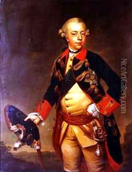 Portrait of William V of Nassau Dietz Prince of Orange Oil Painting - Johan Georg