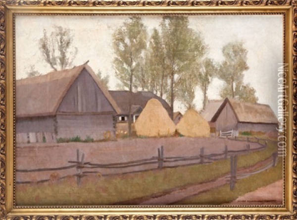 Zascianek Oil Painting - Waclaw Bielawski