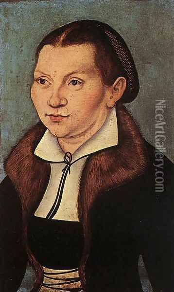 Catherine Bore Oil Painting - Lucas The Elder Cranach