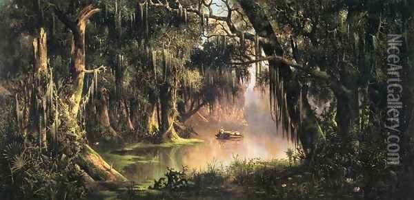 Bayou Teche Oil Painting - Meyer Straus