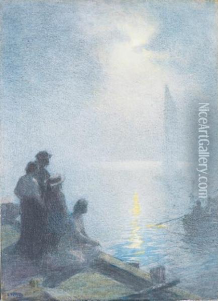 Moonlight Scene Oil Painting - Edward Henry Potthast