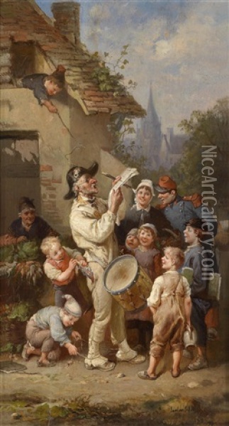 Der Gehanselte Ausrufer Oil Painting - Francois-Louis Lanfant