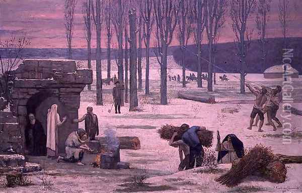 Winter, 1896 Oil Painting - Pierre Cecile Puvis de Chevannes