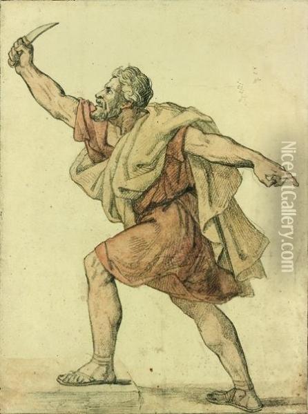 Virginius, D'apres Guillaume Guillon Lethiere Oil Painting - Theodore Gericault