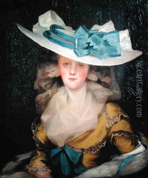 Portrait of Mary Benwell Oil Painting - John Hoppner