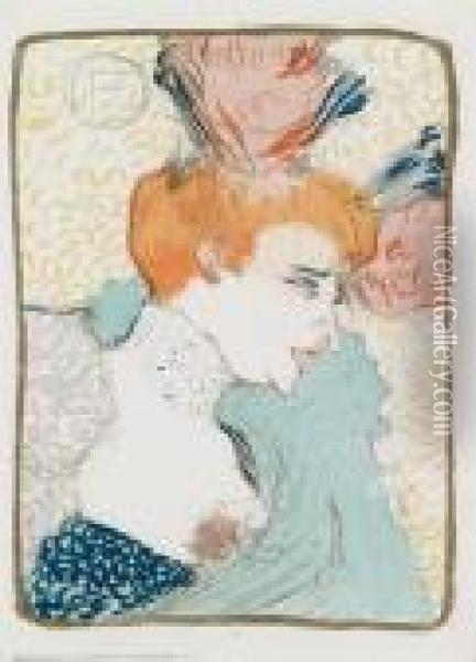 Mademoiselle Marcellelender -en Buste Oil Painting - Henri De Toulouse-Lautrec