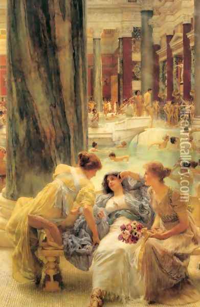 The Baths Of Caracalla 1899 Oil Painting - Sir Lawrence Alma-Tadema