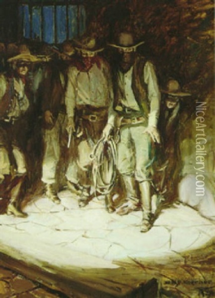 The Lynchers Oil Painting - William Henry Dethlef Koerner