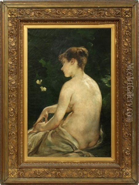 Psyche Oil Painting - Walter Shirlaw