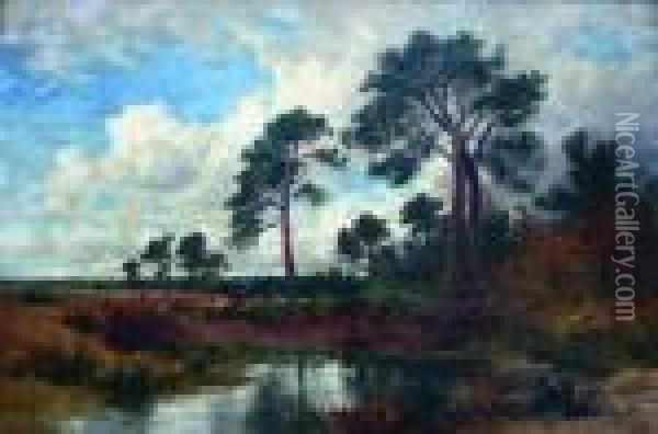 Surrey Pines Oil Painting - Benjamin Williams Leader