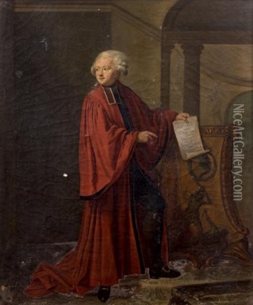 Portrait De Jean-baptiste Poncet-delpech Oil Painting - Marguerite Gerard