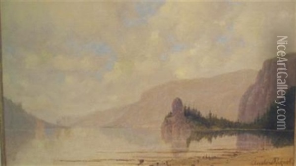 Cape Horn And The Columbia River Oil Painting - Cleveland Rockwell