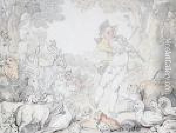 An Appreciative Audience Oil Painting - Thomas Rowlandson