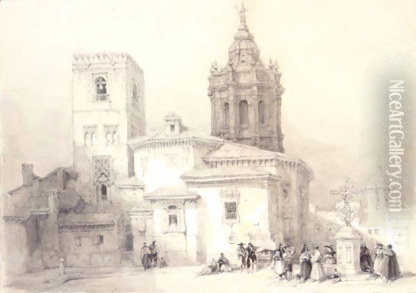 Santa Catalina, Seville Oil Painting - David Roberts