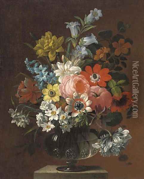 Flowers Oil Painting - James Sillett
