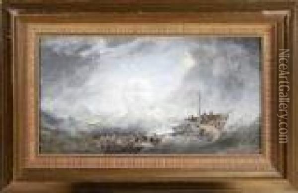 The Phantom Ship Oil Painting - John Wilson Carmichael