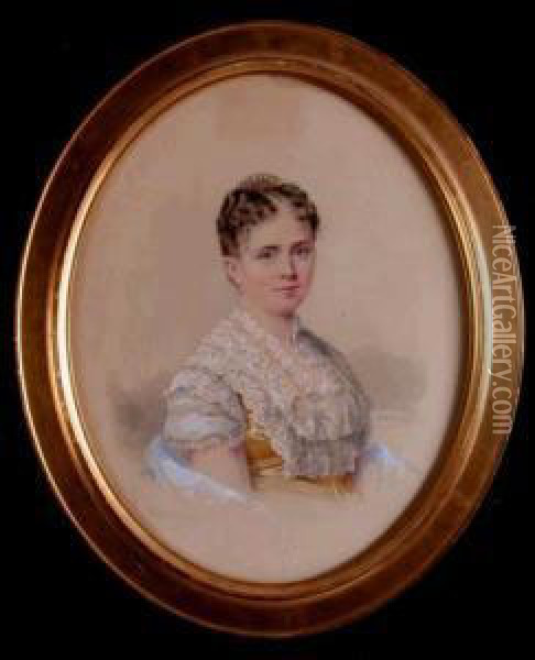 Portrait Of A Woman Oil Painting - Juan Buckingham Wandesforde