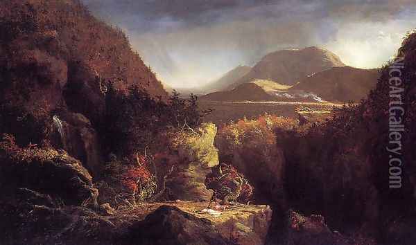 Landscape with Figures; Oil Painting - Alexander Helwig Wyant