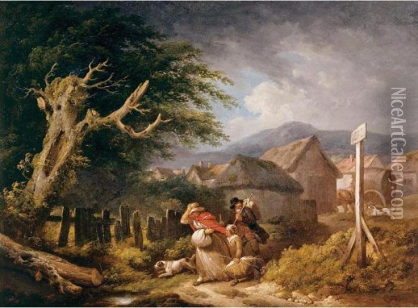 Before The Storm Oil Painting - George Morland