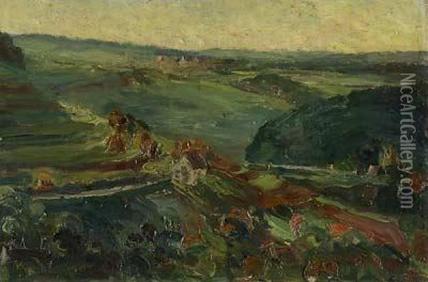Sommerlandschaft Oil Painting - Gustav Schraegle