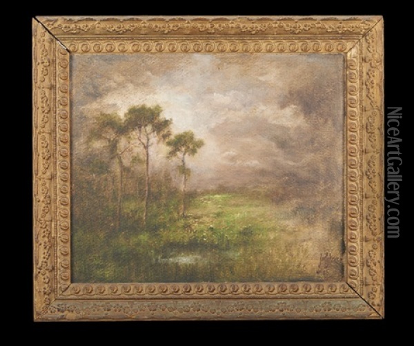 Louisiana Landscape Oil Painting - Joseph Jefferson
