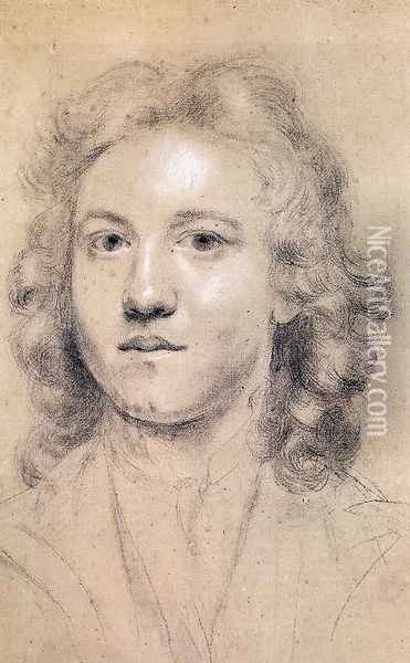 Portrait Of The Artist Aged Seventeen Oil Painting - Sir Joshua Reynolds
