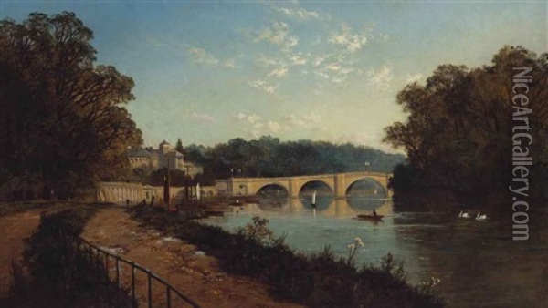 Richmond-on-thames, Surrey Oil Painting - Edmund John Niemann
