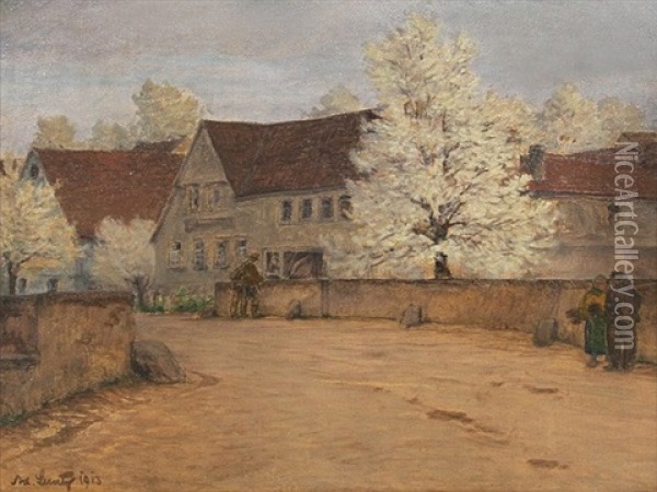 Brucke In Klein Steinbach Oil Painting - Adolf Luntz