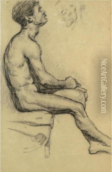 Homme Nu Oil Painting - Paul Cezanne