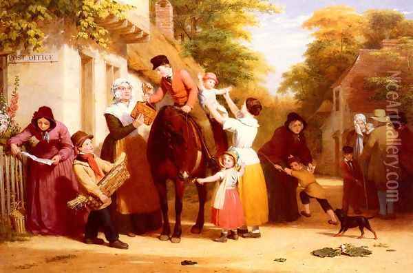 The Village Post Office Oil Painting - William Frederick Witherington