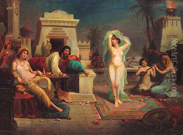 The Well Dancers Oil Painting - Paul-Louis Collin