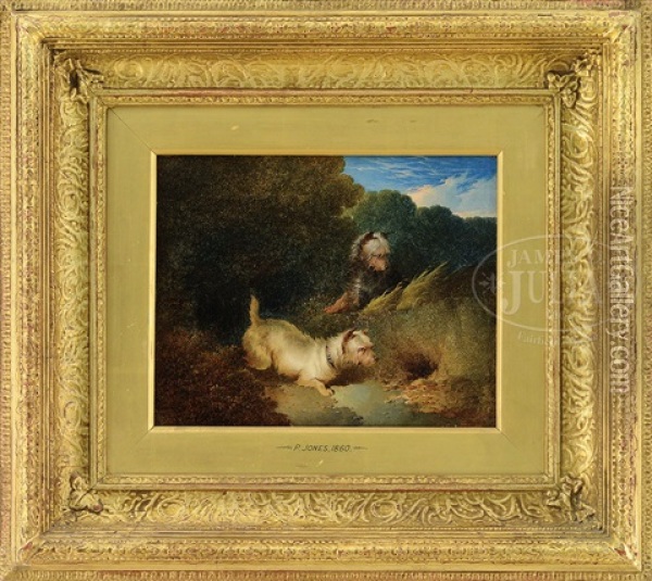 Watching The Foxhole Oil Painting - Paul Jones