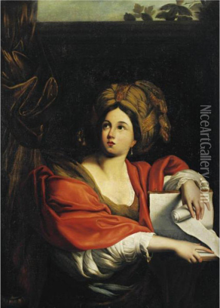 The Cumaen Sybill Oil Painting - Domenico Zampieri (Domenichino)