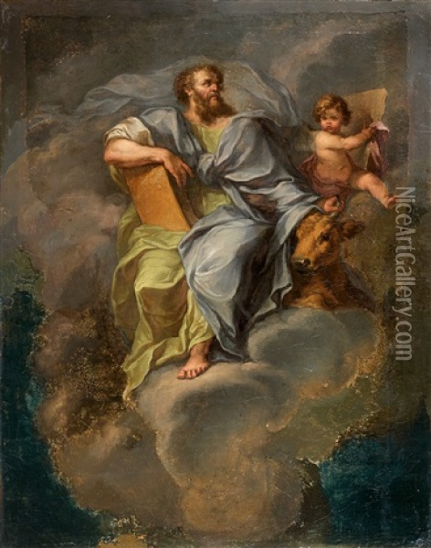 Ascension De Saint Luc Oil Painting - D. Francisco Bayeu y Subias