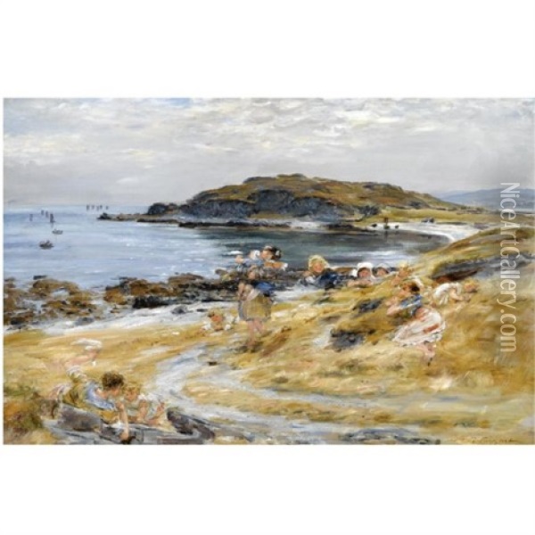 Port-an-righ, Welcome To The Herring Boats Oil Painting - William McTaggart