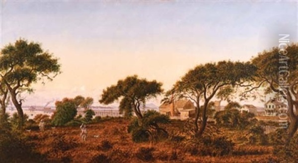 Bird's Hotel - Bird's Point, Alameda Oil Painting - Joseph Lee