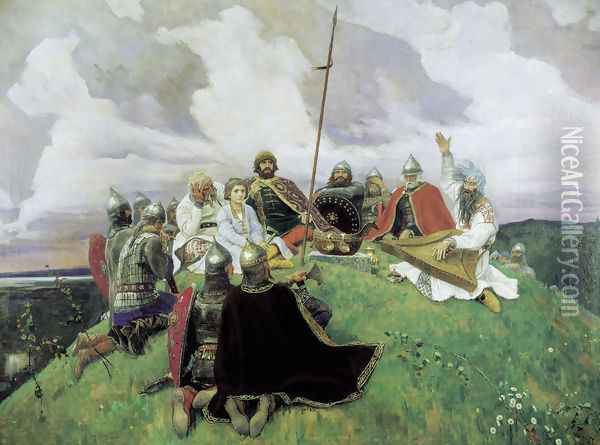 Boyan, 1910 Oil Painting - Viktor Vasnetsov