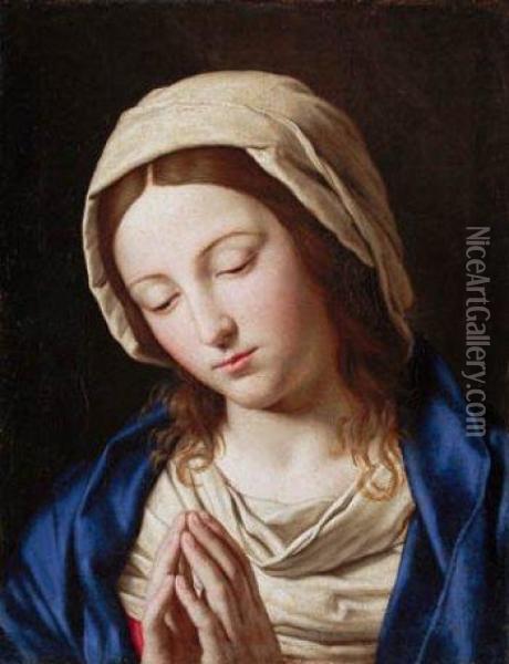 Virgen En Oracion Oil Painting - Giovanni Battista Salvi