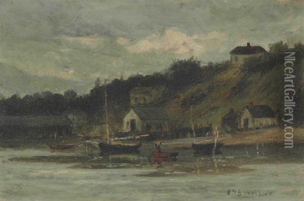 Harbor View Oil Painting - Edward Mitchell Bannister